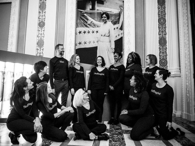 Image of Katie with ensemble of 19 at Library of Congress